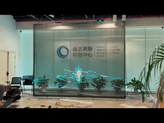 Display LED de filme transparente flexível P15 para exibição em edifícios grandes