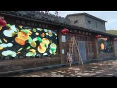 Ecrã LED holográfico transparente P6.25 com sistema de controlo de luz colorida